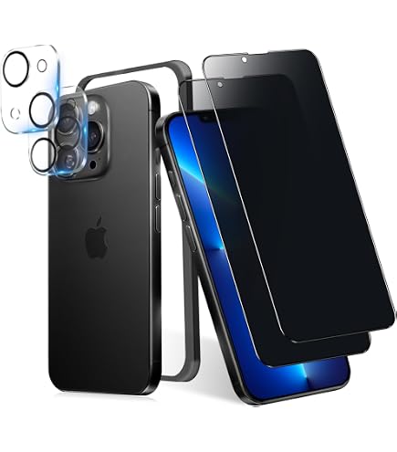 Amazon.co.jp: 対応 iPhone 13 Pro ガラスフィルム【2枚液晶フィルム+2